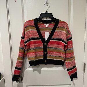 BP Striped Button Down Cardigan